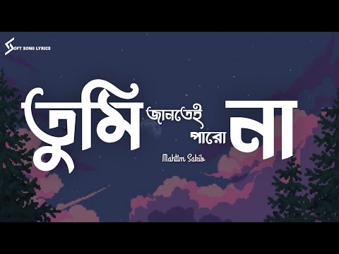 Tumi Jantei Paro na (Lyrics) Song | Mahtim Sakib | তুমি জানতেই পারো না | @SoftSongLyrics