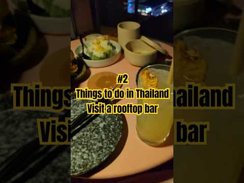 A visit to a rooftop bar is a must in Bangkok, Thailand. Place name in the comment ⬇️ #bangkok
