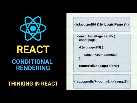React Tutorial: What is conditional Rendering in React? | Writing conditionals logic in JSX