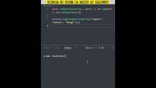 Convert an Array of Strings to UPPERCASE in JavaScript! #Shorts #theroxycoder #coding
