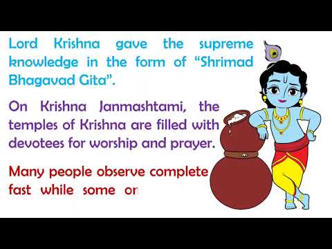 Write a paragraph on "Janmashtami" In easy and simple words | Smart Learning Tube