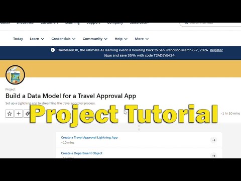 Build a Data Model for a Travel Approval App|| Superbadge preparation