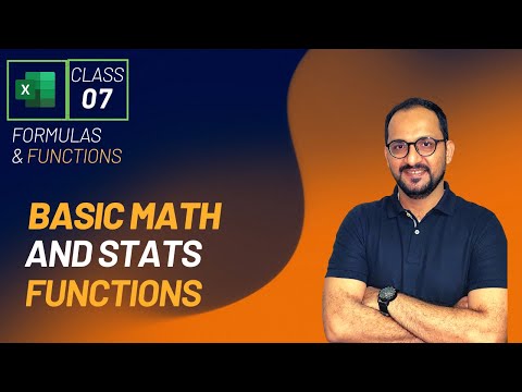 Basic Math and Statistics Functions in Excel