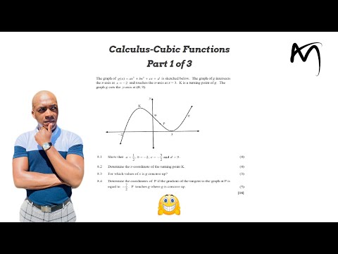 Grade 12 Maths Final Exam Preparation | Calculus - Cubic Functions | SEPT 2019 | 1 of 3