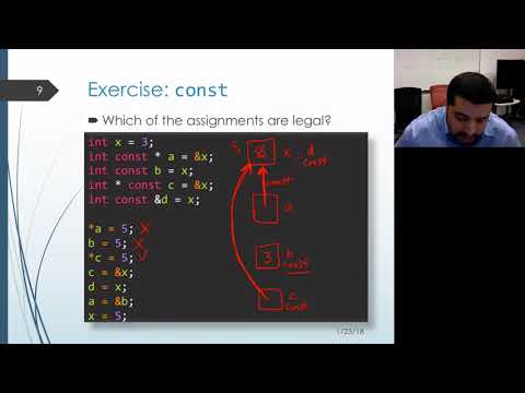 EECS 280: Lecture 06 Exercise 1: const