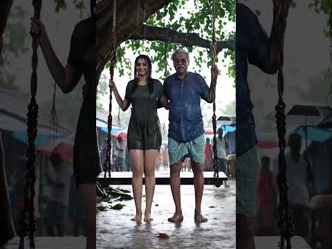 ASMR Rain Sounds – Grandpa and Girl Swinging in Peace #rainsounds #rainoundforsleep #asmrshorts