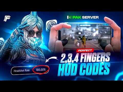 WORLD BEST CUSTOM HUD AND CODES FOR PAKISTAN SERVER 🇵🇰🤯🔥 | PERFECT 2,3,4 FINGER HUD IN FREE FIRE 🔥🤩