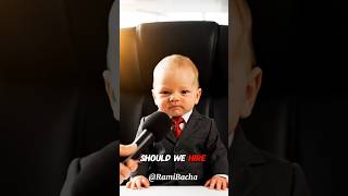 This baby just ended corporate culture in 8 seconds 😂 #AIBaby #ShortsInterviewing #ComedyShorts #FYP