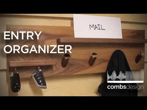 Entryway Organizer....Thing (Walnut and Brass Decor)