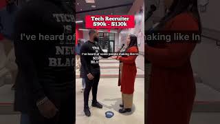 How Much Can You Earn as a Tech Recruiter? $90k - $130k + #TechRecruiter #shorts