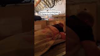 I choose the Cargo Plane to Antarctica and I’ve got dibs on the bed at the back #cargoplane #flying