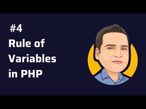 Rules of Variables in php - Declaration and initialisation