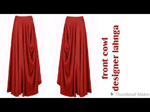 Designer front cowl lahnga/skirt ||