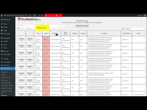 Stop Bad Bots WP plugin now with Ajax traffic monitoring. Analyze site visits, bots & hack attempts.