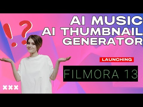 #NEW in FIlmora 13 - Create YouTube Thumbnails & Royalty Free Background Music Using AI!