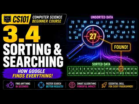3.4. Sorting and Searching Algorithms | Computer Science