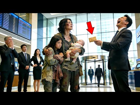 Homeless Mom Walked into Bank Holding Grandfather’s Old Card — The Screen Shocked Everyone