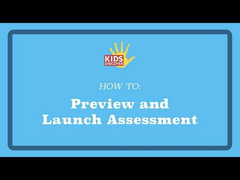 How to Preview and Launch Assessment