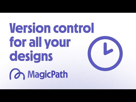Use Timeline (version control) in MagicPath