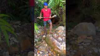 Gold Found in the Cave ⛏️#goldpanning #shorts
