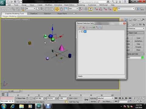 Class 4 : Scene Management Selection Sets ,Groups-3ds max tutorials