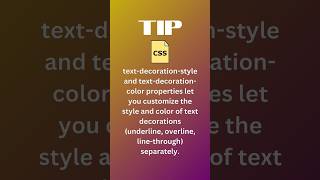 CSS TIP. Use text-decorartion-style and text-decoration-color #shorts