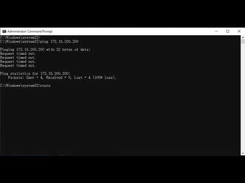 Router not support static routing, windows 10 work around