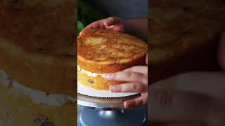 Homemade Italian Cream Cake Recipe Video ASMR #bake #cake #dessert