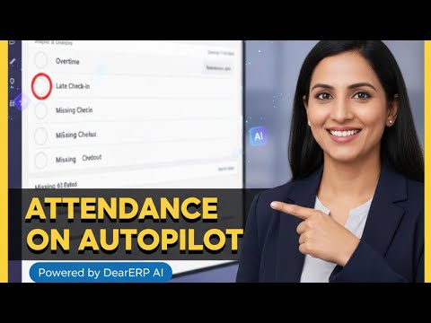 AI-Driven HR Attendance Automation in Odoo Using DearERP | No Manual Setup