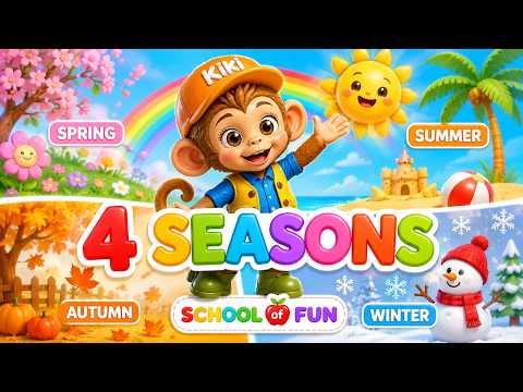 🌸☀️🍂❄️  Learn All 4 Seasons with Kiki! What Happens in Each Season?