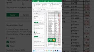 NEW Clean Data button in Excel‼️ #excel
