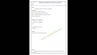 CCS355 - Neural Networks and Deep Learning | Exercise 1: Simple Vector Addition in TensorFlow