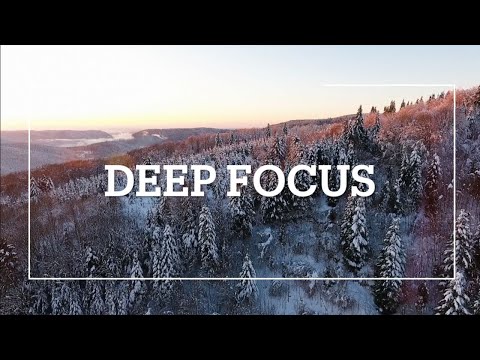 Beautiful calming Piano with snowy Forest visuals