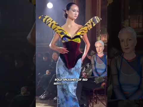 Harris Reed does drama dressing #springsummer2026 #londonfashionweek #harrisreed