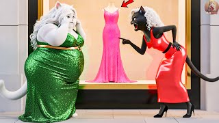 They Laughed at Her Outside the Shop… Until THIS Happened! #catai #cat #funny #cartoon 😱🌟EP #004