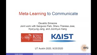 Wireless ML Seminars - Meta-Learning to Communicate