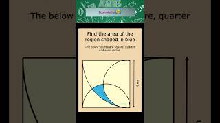 Find the Erea shaded in blue #geometry #olympiadchallenge #oxford #mathematics