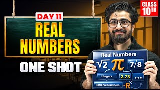 Class 10 REAL NUMBERS One Shot 🔥 Class 10 Maths Chapter 1 | One Day One Chapter