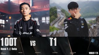 100T vs T1 | WORLDS 2025 | Swiss