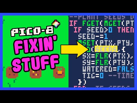Fixing Code In Our Pico-8 Farming Game! - Code With Me E06