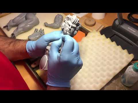 Sculpting Lion-O Lord of the Thundercats / Part 1 - Wax Cx5 Hard (WIP)