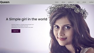 Personal portfolio website create in using html & CSS  header & banner part #1