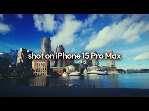 iPhone 15 Pro Max Cinematic Video | 4K Apple Log | Boston