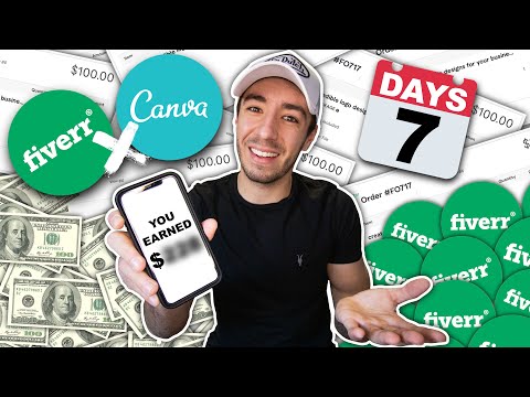 I Tried Fiverr For 7 Days Using Canva & Made $____!