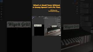 Modeling a greasy grill - Blender Short #3dmodelingsoftware #3dgamedevelopment #blender3dmodeling