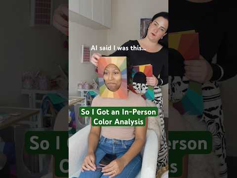 Testing My AI #coloranalysis Results with a Pro #glowup #vlog