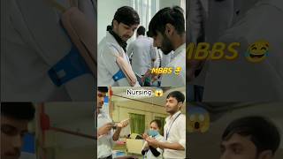 MBBS vs Nursing students life😱 #medicalstudent #nursing#mbbs#shorts #shortsfeed #viralvideo#trending