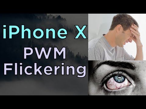 iPhone x causes eye strain
