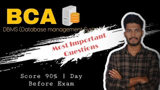 DBMS Important Questions | BCA | All Universities | LearnVista