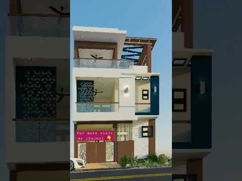 3D elevation...#3dhouseplan #3d #autocad #residence #house #civilengineering #sitevisit